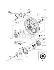 NINJA 300 EX300AGF XX (EU ME A(FRICA) drawing Rear Hub