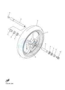 YZF-R6 600 R6 (2CX4 2CX5) drawing FRONT WHEEL