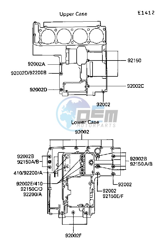 CRANKCASE BOLT PATTERN