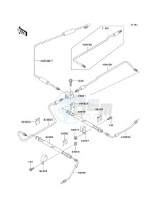 KAF 620 J [MULE 3010 TRANS4X4] (J6J-J8F) J7F drawing BRAKE PIPING