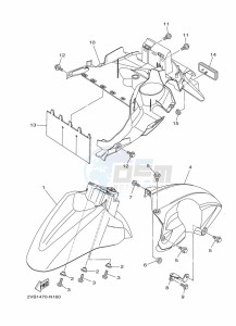 XC115F  (BL78) drawing CRANKCASE COVER 1