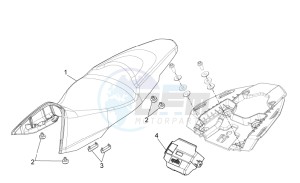 Shiver 750 PA (AA, JP, MAL, T) drawing Saddle