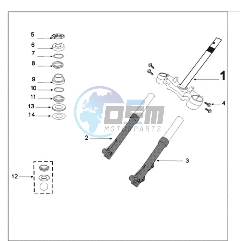 FRONT FORK / STEERINGHEAD