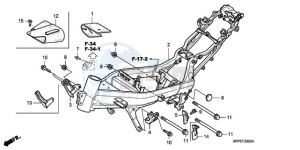 CBR125RWA Europe Direct - (ED / WH) drawing FRAME BODY