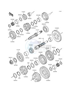 ZX 600 E [NINJA ZX-6] (E1-E3) [NINJA ZX-6] drawing TRANSMISSION-- ZX600DE069248&NAMI.- -