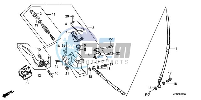 FR. BRAKE MASTER CYLINDER