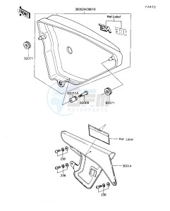 KE 100 B [KE100] (B9-F10) [KE100] drawing SIDE COVER_CHAIN CASE