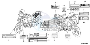 VFR1200XDH 2ED - (2ED) drawing CAUTION LABEL