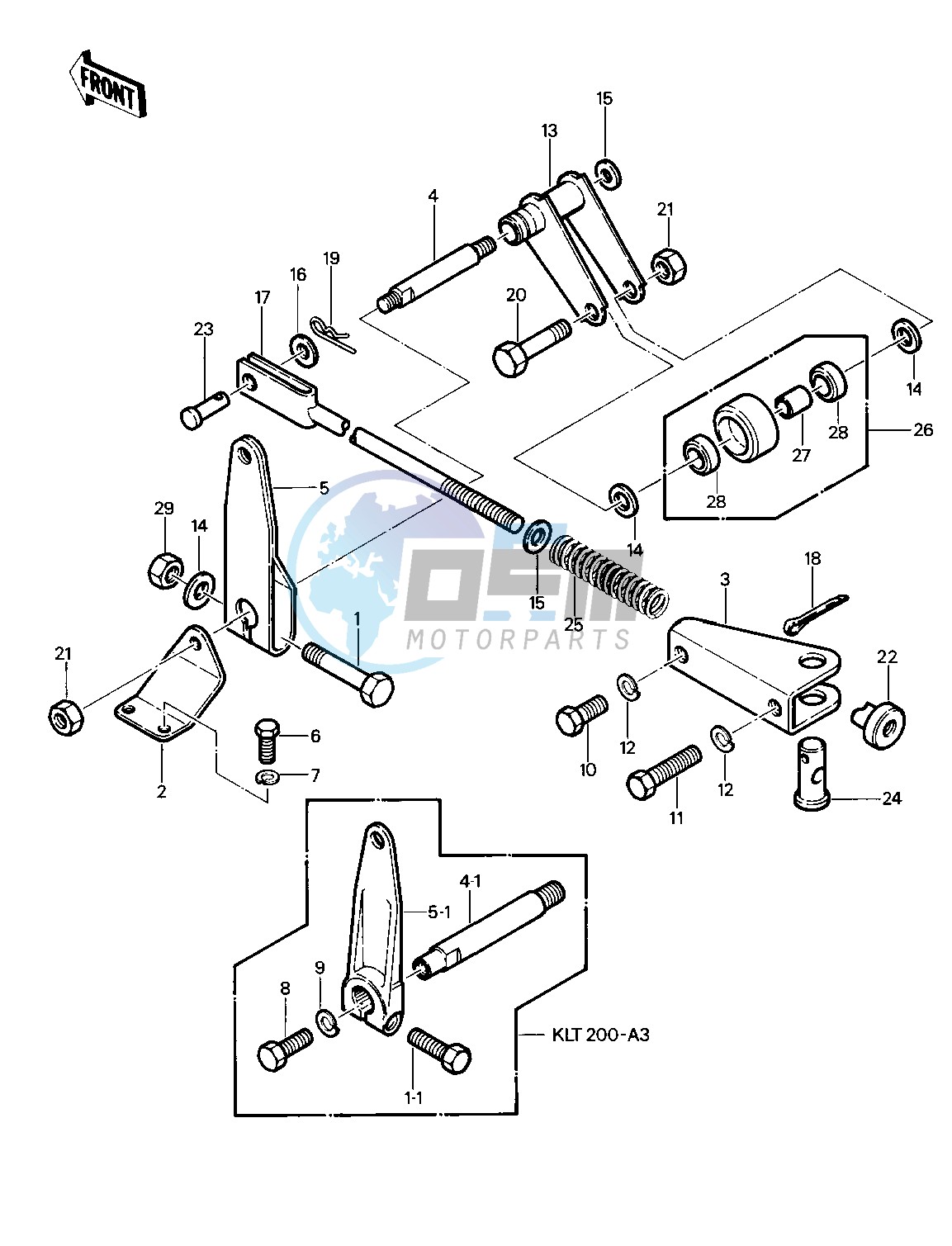 CHAIN TENSIONER -- 81-82 KLT200-A1_A2_A3- -