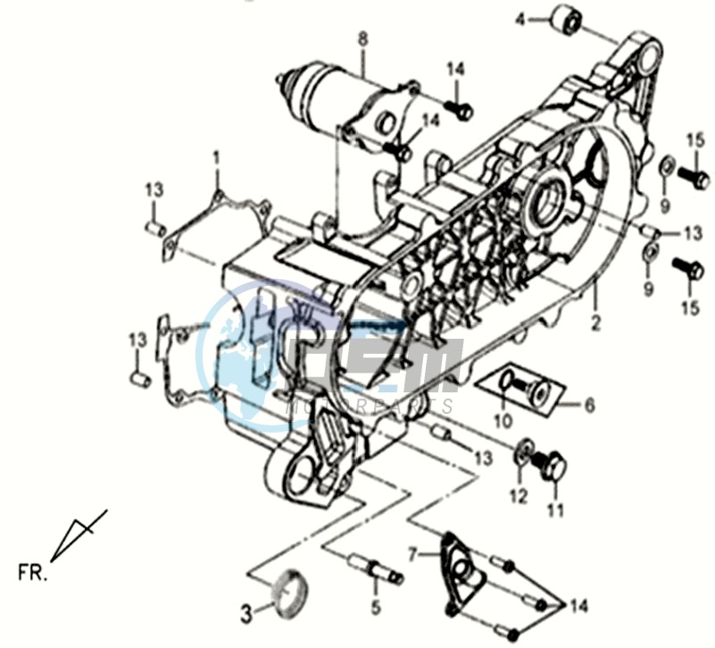 CRANKCASE COVER LEFT