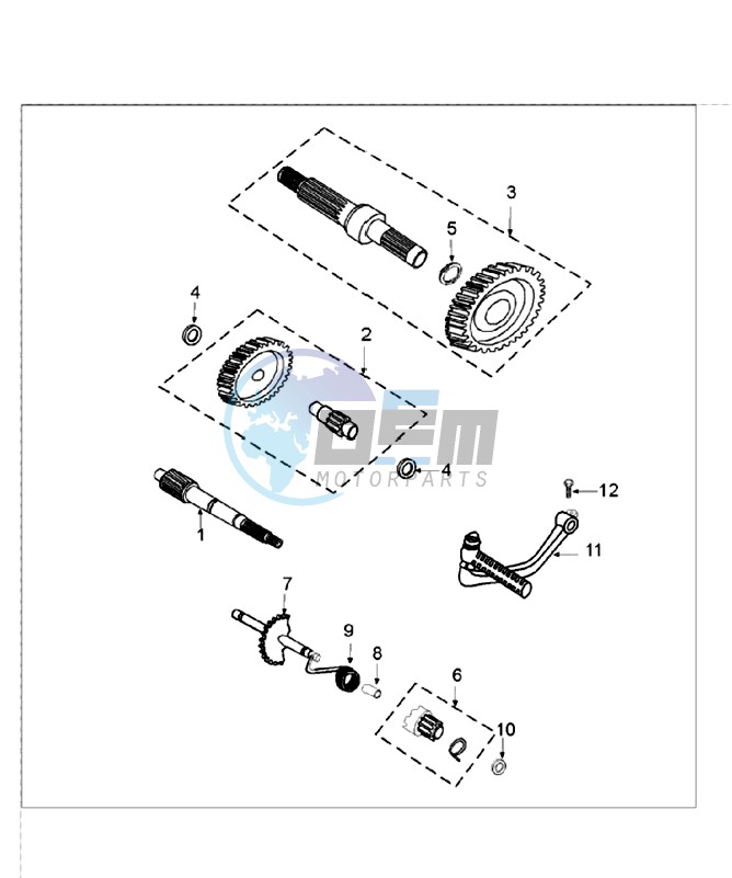 DRIVE SHAFTS / KICKSTARTER