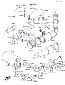 JS 650 A [650 SX] (A1) [650 SX] drawing MUFFLER -- From KAW15907E788- -