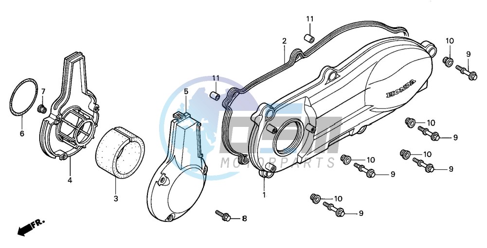 LEFT CRANKCASE COVER