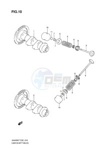 AN400 BURGMAN EU-UK drawing CAMSHAFT-VALVE