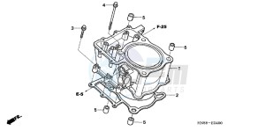 TRX680FAC drawing CYLINDER