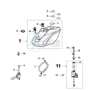 LUDIX 12 RL2 drawing TANK AND FUEL PUMP