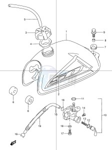 LT50 (P1) drawing FUEL TANK (MODEL K1 K2)