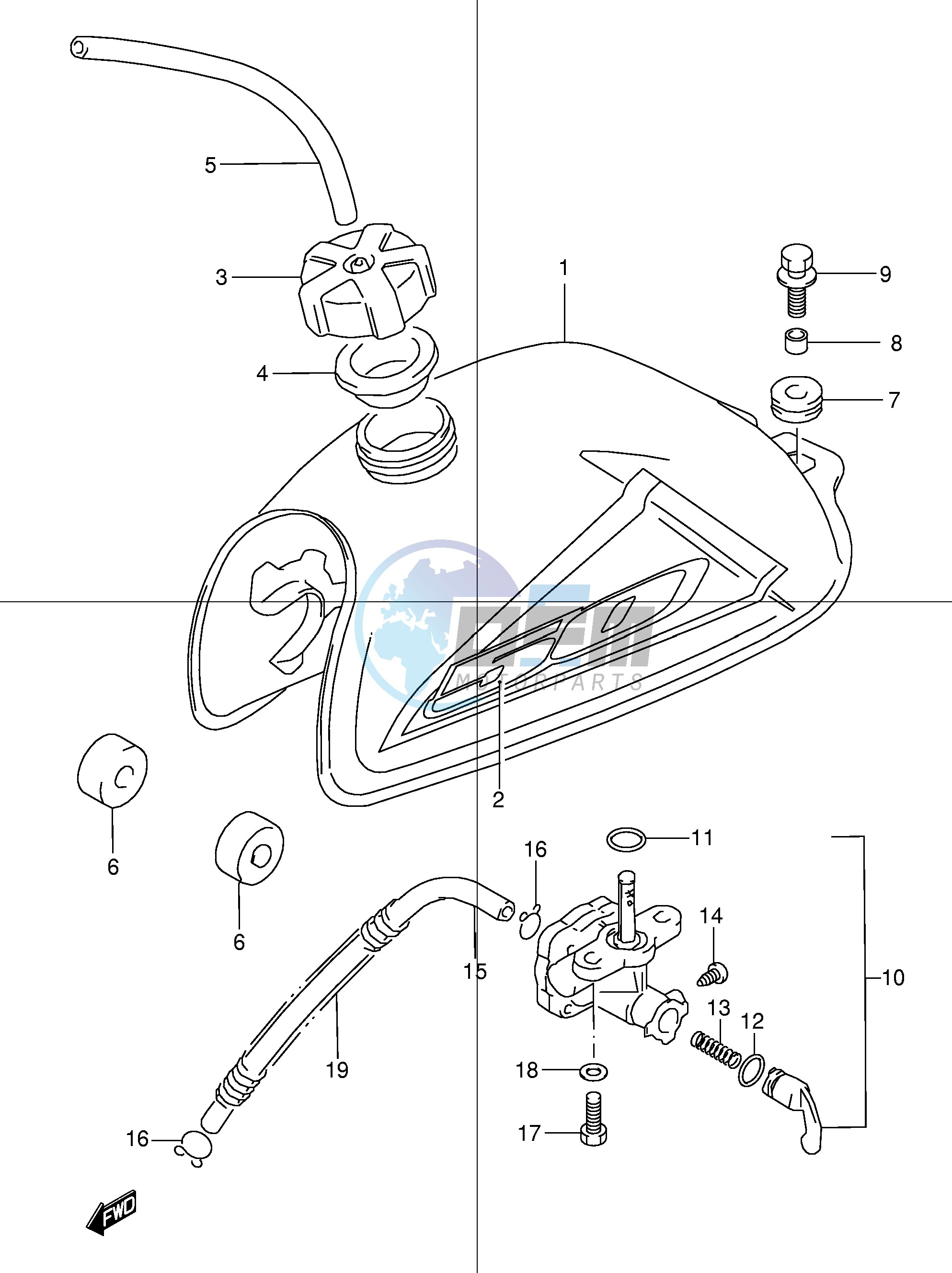 FUEL TANK (MODEL K1 K2)