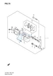 UH125 BURGMAN EU drawing REAR CALIPER