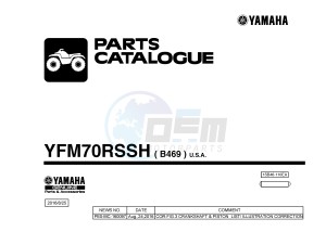 YFM700R YFM70RSSH RAPTOR 700R SE2 (B469) drawing .1-Front-Page