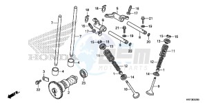 TRX420FA6F TRX420F Australia - (U) drawing CAMSHAFT/ VALVE