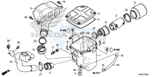 TRX500FE1G TRX500 Europe Direct - (ED) drawing AIR CLEANER