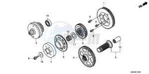 GL18009 Europe Direct - (ED / AB NAV) drawing PRIMARY DRIVE GEAR