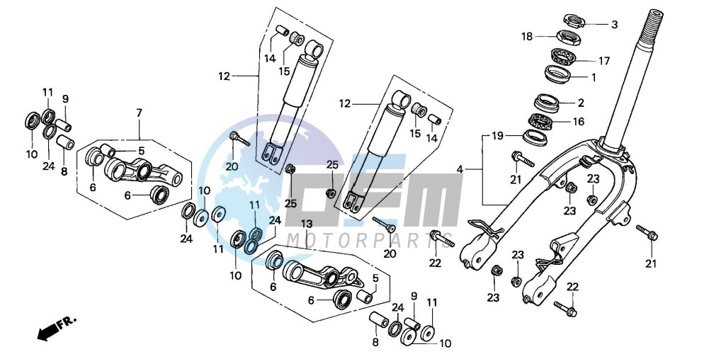 FRONT FORK/FRONT CUSHION