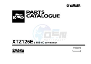 XTZ125E XTZ125 (1SBM) drawing Infopage-1