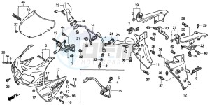 CBR900RR FIRE BLADE drawing UPPER COWL (2)