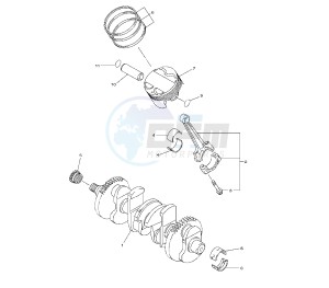 FZ8-NA 800 drawing CRANKSHAFT AND PISTON