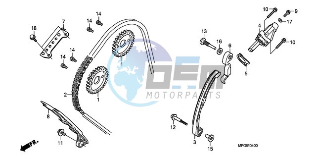 CAM CHAIN/TENSIONER