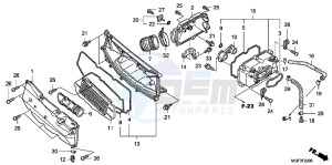 FJS600AB SilverWing ED drawing AIR CLEANER