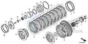 CBR1000SG CBR1000 - Fireblade SP Europe Direct - (ED) drawing CLUTCH