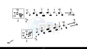 CRUISYM 300 (LV30W1-EU) (L8-M0) drawing IN-EX.VALVE ROCKER ARM