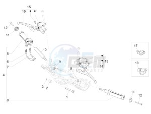 946 150 4T 3V ABS ARMANI (APAC) (A, C) drawing Handlebars - Master cil.