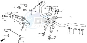 VT750C drawing HANDLE PIPE/TOP BRIDGE