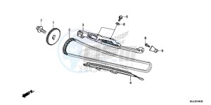 NC700XDE NC700XD 2ED - (2ED) drawing CAM CHAIN/ TENSIONER