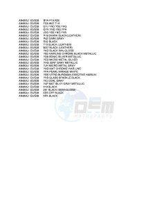 AN650 (E3-E28) Burgman drawing * COLOR CHART *