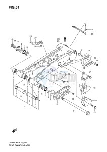 LT-R450 (E19) drawing REAR SWINGING ARM