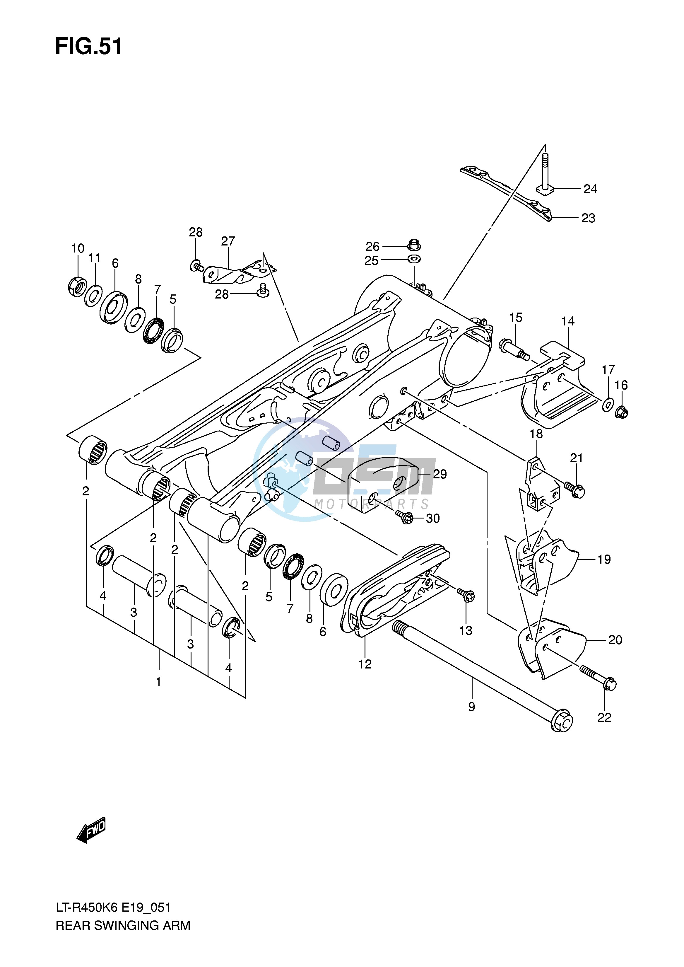 REAR SWINGING ARM