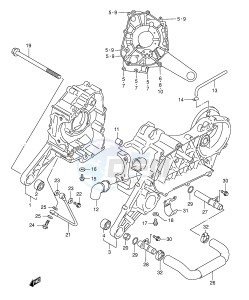 AN125 (E2) Burgman drawing CRANKCASE