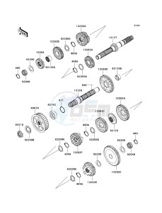 VN 1700 B [VULCAN 1700 VOYAGER ABS] (9FA) B9F drawing TRANSMISSION