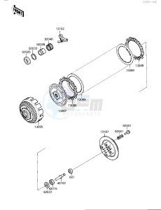 EL 250 B [ELIMINATOR[ (B2-B3) [ELIMINATOR drawing CLUTCH