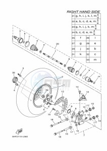 YFM700FWAD YFM70GPAK (B4FF) drawing REAR WHEEL 2