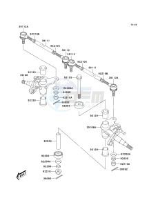 KSF 50 A [KFX50] (A1-A3) [KFX50] drawing KNUCKLE ARM