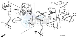 SH300A9 ED / ABS TBX drawing RR. BRAKE HOSE/BRAKE PIPE