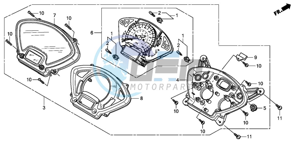 SPEEDOMETER (FES1253-5)(FES1503-5)