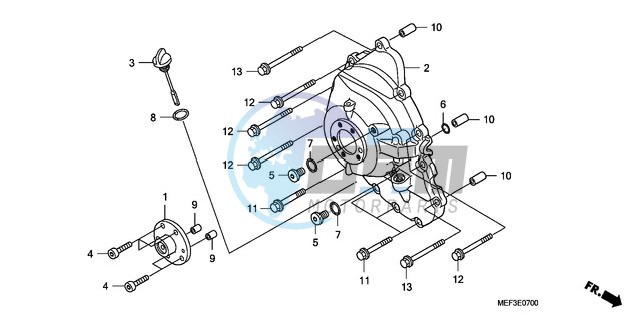 RIGHT CRANKCASE COVER