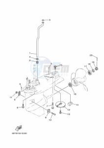 F40FED drawing PROPELLER-HOUSING-AND-TRANSMISSION-2